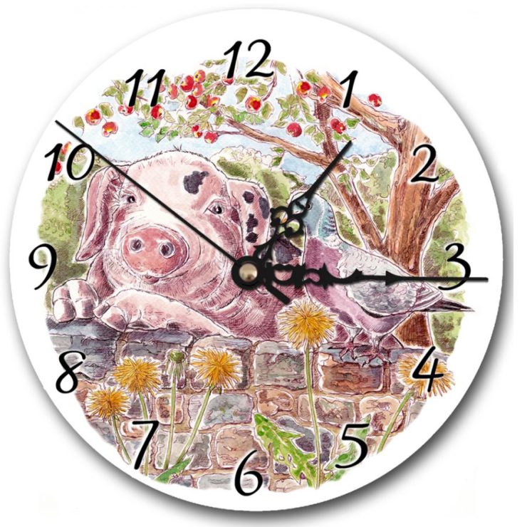 Pig and Pigeon clock