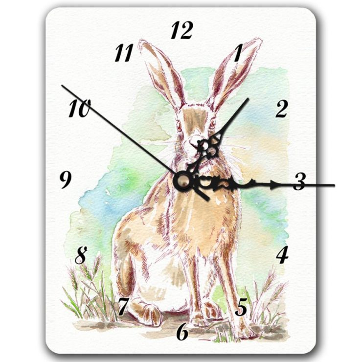 Norfolk Hare clock