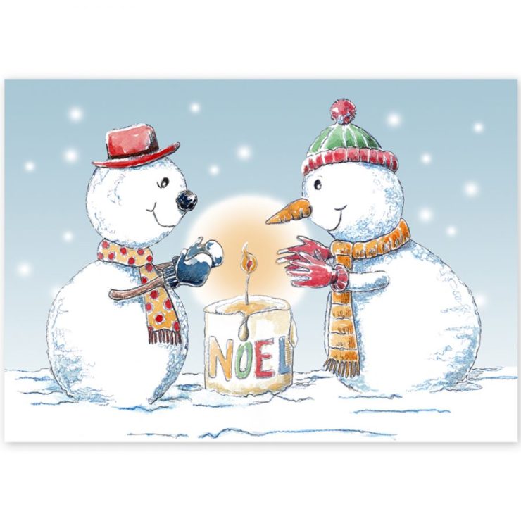 Jolly Snowmen Christmas Card