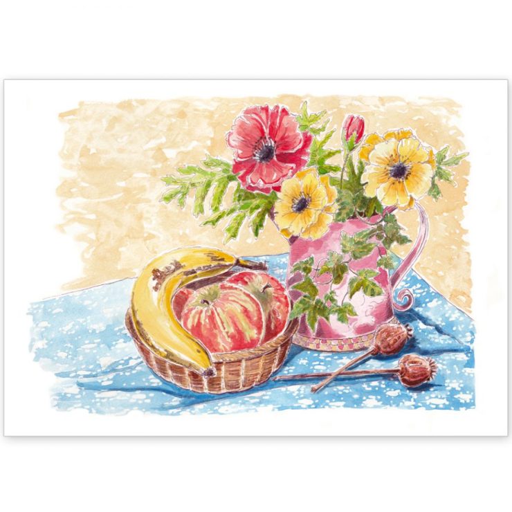 Still Life with Fruit and Flowers