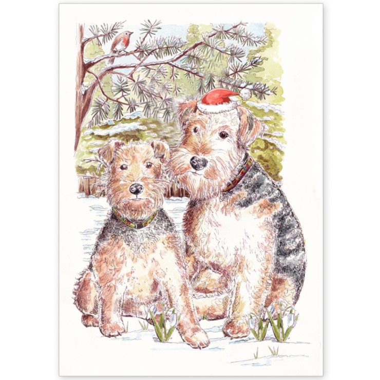 Christmas Pups in the Snow